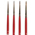 Wooster #3 Artist Paint Brush, Red Sable Bristle F1620